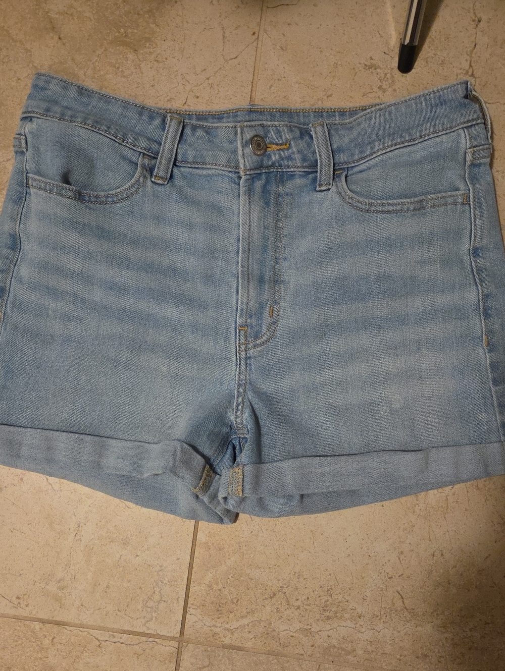 Old Navy Light Wash Rolled Cuff Denim Shorts